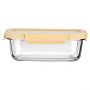 Estia Φαγητοδοχείο Click&Seal Γυάλινο 1520 ml 24,1x18,2x8,1 Εκ. Με Καπάκι Ivory
