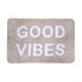 Estia Ταπέτο Μπάνιου Good Vibes Υφασμάτινο Γκρι Καφέ 60x40 Εκ.