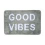 Estia Ταπέτο Μπάνιου Good Vibes Υφασμάτινο Χρώμα Μέντας 60x40 Εκ.