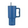 Estia Θερμός Straw Tumbler Xl Save The Aegean 900 ml Denim Blue
