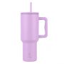 Estia Θερμός Straw Tumbler Xl Save The Aegean 1200 ml Lavender Purple