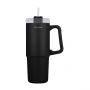 Homely Θερμός Straw Tumbler 900 ml Midnight Black