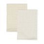Estia Πετσέτες Κουζίνας Piccolo Βαμβακερές Μπεζ Σετ 2 Τμχ 45x65 Εκ.
