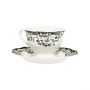 Estia Φλιτζάνι Cappuccino Με Πιατάκι Reverie Λευκό/Πράσινο 220 ml