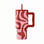 Estia Θερμός Straw Tumbler Xl Save The Aegean 900 ml Coral Waves