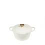 Espiel Volcano Κατσαρόλα Cast-Iron Λευκή Με Enamel 3800 ml 23 Εκ. Κωδικός: SAC107