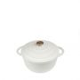 Espiel Volcano Κατσαρόλα Cast-Iron Λευκή Με Enamel 6200 ml 28 Εκ. Κωδικός: SAC110