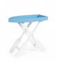 Bizzotto Gozzo Βοηθητικό Τραπέζι Ξύλινο Λευκό/Γαλάζιο 60x30x56
