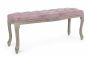 Bizzotto Mathilde Παγκάκι Ξύλινο/Βελούδινο Ροζ 110x36x47