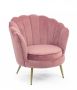 Bizzotto Giliola Πολυθρόνα Βελούδινη Ροζ 80x76x84