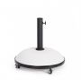 Bizzotto Barry Βάση Ομπρέλας Τσιμεντένια Λευκή 35 Kgs Με Ροδάκια Ø50x17,5/48,5
