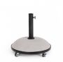 Bizzotto Barry Βάση Ομπρέλας Τσιμεντένια Γκρι Καφέ 35 Kgs Με Ροδάκια Ø50x17,5/48,5