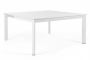 Bizzotto Konnor Επεκτεινόμενο Τραπέζι Εξωτερικού Χώρου Αλουμινίου Λευκό 160x110-160x77,5