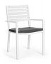Bizzotto Helina Καρέκλα Εξωτερικού Χώρου Λευκή 55x56,5x86,5