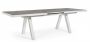 Bizzotto Krion Επεκτεινόμενο Τραπέζι Εξωτερικού Χώρου Αλουμινίου Λευκό/Γκρι 205-265x103x78
