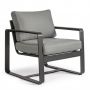 Bizzotto Merrigan Πολυθρόνα Εξωτερικού Χώρου Ανθρακί 74x78x84