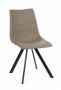 Bizzotto Alva Καρέκλα Pu/Μεταλλική Γκρι/Μπεζ 45x59x90