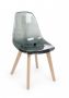 Bizzotto Easy Καρέκλα Ξύλινη/Πολυκαρμπονική Φιμέ 52x47x82