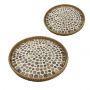 Trends Δίσκοι Σερβιρίσματος Ρατάν Natural Σετ 2 Τμχ Ø35 Εκ. Κωδικός: DWMA1006