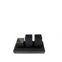Trends Αλατοπίπερο/Δοχείο Για Οδοντογλυφίδες Ανοξείδωτα Μαύρα Σετ 3 Τμχ 14x6,5x8 Εκ. Κωδικός: DWJA1002