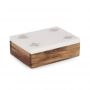 Bizzotto Fortune Διακοσμητικό Κουτί Με Τραπουλόχαρτα Λευκό/Natural 11,3x8,3x3,8 Εκ.