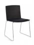 Bizzotto Giulia Καρέκλα Μεταλλική/Πλαστική Μαύρη/Χρώμιο 43,5x50x79