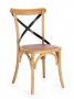 Bizzotto Cross Καρέκλα Ξύλινη/Ρατάν Natural 50,5x52x87 Κωδικός: 0743434