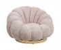 Bizzotto Florel Περιστρεφόμενη Πολυθρόνα Υφασμάτινη Ροζ 86x62x72