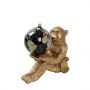Espiel Μαϊμού Με Υδρόγειο Σφαίρα Polyresin Χρυσή 9x5x12 Κωδικός: GOR110K3