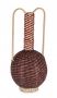 Bizzotto Namibia Αμφορέας Από Σχοινί Καλαμποκιού Κόκκινος/Natural Ø23x50