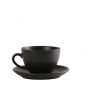 Espiel Morgan Φλιτζάνι Cappuccino Με Πιατάκι Πορσελάνινο Μαύρο 290 ml 14x8 Εκ. Κωδικός: OW2050K6