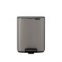 Brabantia BO Κάδος Απορριμμάτων Μεταλλικός 7 Lt. I Platinum
