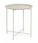 Bizzotto Austin Βοηθητικό Τραπέζι Εξωτερικού Χώρου Μεταλλικό Κρεμ Ø46x52