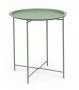 Bizzotto Austin Βοηθητικό Τραπέζι Εξωτερικού Χώρου Μεταλλικό Πράσινο Sage Ø46x52