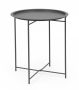 Bizzotto Austin Βοηθητικό Τραπέζι Εξωτερικού Χώρου Μεταλλικό Ανθρακί Ø46x52