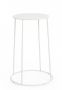 Bizzotto Austin Βοηθητικό Τραπέζι Εξωτερικού Χώρου Μεταλλικό Λευκό Ø35x63