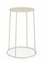 Bizzotto Austin Βοηθητικό Τραπέζι Εξωτερικού Χώρου Μεταλλικό Κρεμ Ø35x63