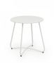 Bizzotto Austin Βοηθητικό Τραπέζι Εξωτερικού Χώρου Μεταλλικό Λευκό Ø45x45