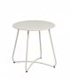Bizzotto Austin Βοηθητικό Τραπέζι Εξωτερικού Χώρου Μεταλλικό Κρεμ Ø45x45