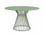 Bizzotto Austin Τραπέζι Φαγητού Εξωτερικού Χώρου Μεταλλικό Πράσινο Sage Ø120x75