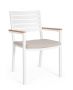 Bizzotto Henna Καρέκλα Εξωτερικού Χώρου Λευκή 55x56x86,5