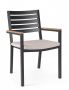 Bizzotto Henna Καρέκλα Εξωτερικού Χώρου Ανθρακί 55x56x86,5