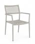 Bizzotto Caleta Καρέκλα Εξωτερικού Χώρου Γκρι 56x60x86