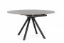 Bizzotto Rauni Επεκτεινόμενο Τραπέζι Φαγητού Μεταλλικό/Κεραμικό Γκρι/Μαύρο 135x87x77 (Ø135x75)