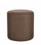 Bizzotto Oleysa Πουφ Υφασμάτινο Καφέ Ø42x43