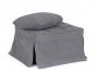 Bizzotto Barney Πουφ/Κρεβάτι Υφασμάτινο Γκρι Με Μαξιλάρι 70x70x44