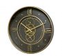 Zaros Ρολόι Τοίχου Μεταλλικό Γκρι/Χρυσό Με Κινούμενα Γρανάζια Ø54x7 Εκ. CL366