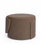 Bizzotto Anthea Πουφ/Πολυθρόνα Με Αποθηκευτικό Χώρο Μπουκλέ Καφέ 58x54x64