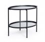 Bizzotto Jens Τραπέζι Σαλονιού Μεταλλικό Μαύρο 64x44x55,5