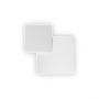 Ideal Lux Φωτιστικό Τοίχου Led Μεταλλικό Λευκό 25x25 Εκ. 14W 1300 Lumen 3000K Pouche Ap Square